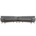 East End Imports Engage L-Shaped Sectional Sofa, Gray EEI-2108-DOR-SET